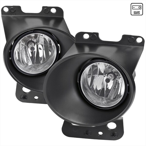 Spec-D Tuning 06-08 FORD F150 FOG LIGHTS WITH WIRING KIT AND SWITCH - CLEAR LENS, PK 2 LF-F15006COEM-HZ - main